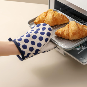 Mini Heat Resistant Oven Mitts with Non Slip Grip for Kitchen Cooking
