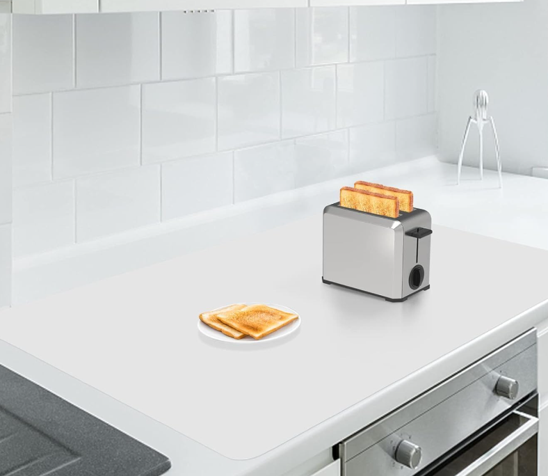 Large Silicone Countertop Protector Mat with Heat Resistant and Non Slip Surface