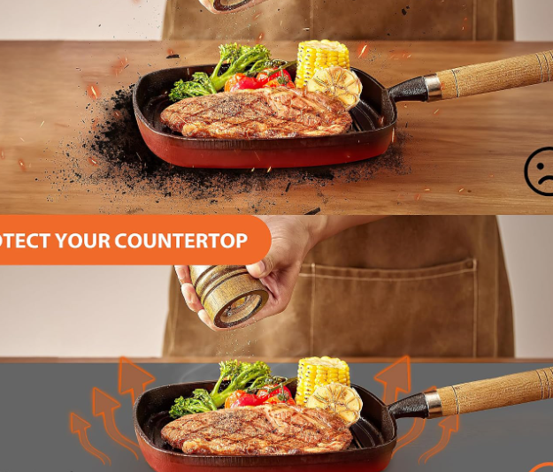 Heat Resistant Silicone Protector Mat for Kitchen Countertops and Workspaces - Image 2