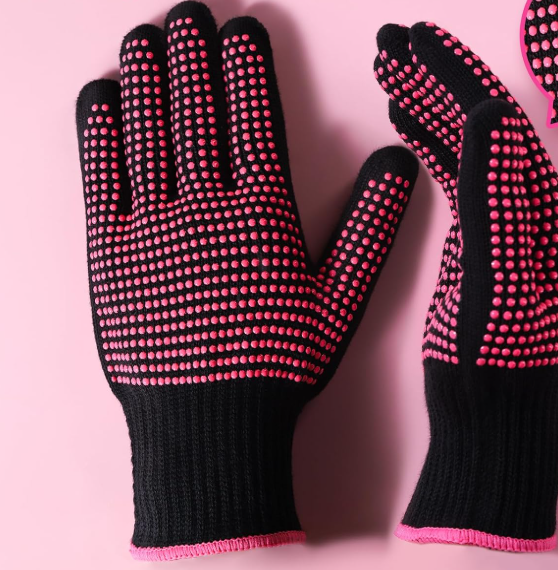 Heat Proof Silicone Gloves for Hair Styling and Heat Protection