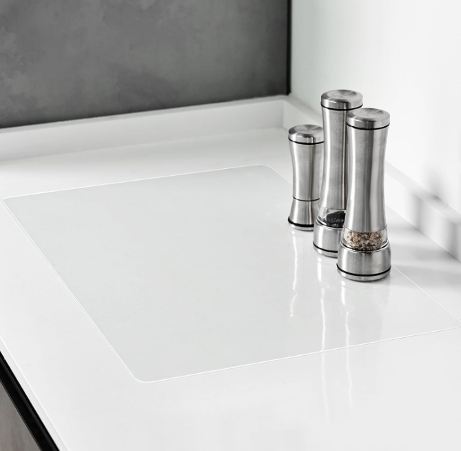 Clear Silicone Countertop Protector Mat with Non Slip Heat Resistant Surface