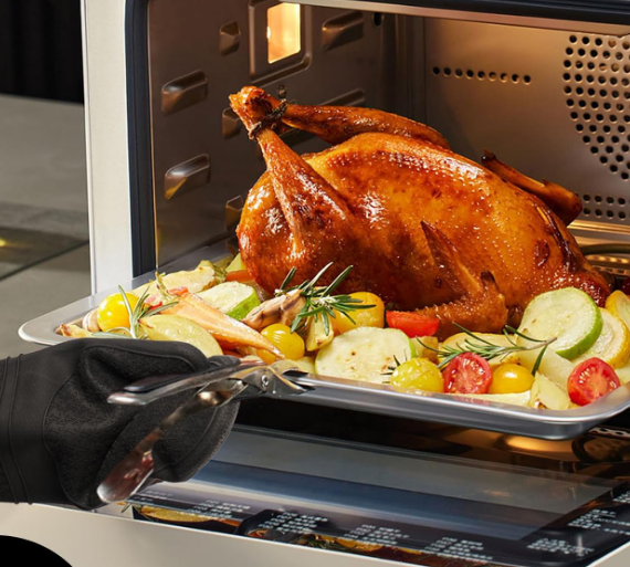 Soft Silicone Oven Mitts with Non Slip Grip for Baking Cooking and BBQ