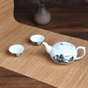 Bamboo Table Runner Mat with Heat Resistant Surface for Kitchen and Dining