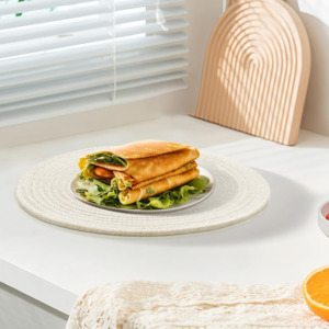 Round Woven Cotton Rope Placemats with Heat Resistant Protection